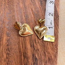 Load image into Gallery viewer, Double Heart Earrings – Stainless Steel
