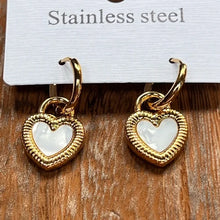 Load image into Gallery viewer, Heart Drop Reversible Earrings
