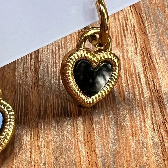 Heart Drop Reversible Earrings