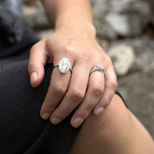 Load image into Gallery viewer, Gorgeous Rainbow Moonstone Ring
