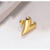 Stainless Steel Heart Studs