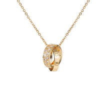 Load image into Gallery viewer, Love Loops Necklace with Crystals
