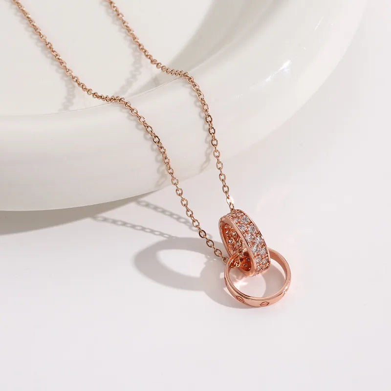 Love Loops Necklace with Crystals