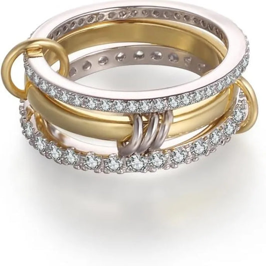 Stack Ring Set with CZs