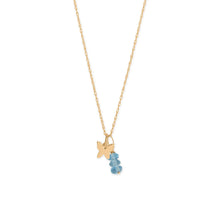 Load image into Gallery viewer, 14 Karat Gold Tiny Butterfly Charm
