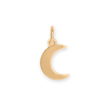 Load image into Gallery viewer, 14 Karat Gold Moon Charm
