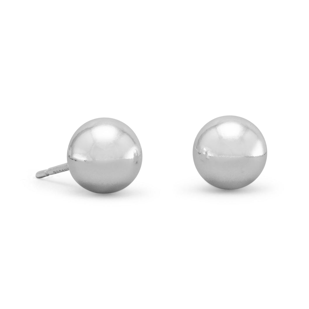 8mm  Ball Stud Earring