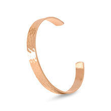 Load image into Gallery viewer, 9.9mm Hammered Solid Copper Cuff
