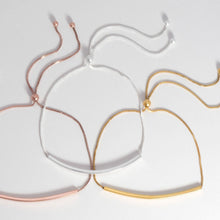 Load image into Gallery viewer, Silver Bar Friendship Bolo Bracelet
