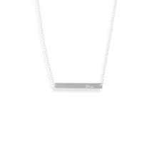 Load image into Gallery viewer, 16&quot; + 2&quot; Thin Bar Nameplate Necklace
