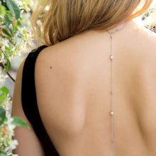 Load image into Gallery viewer, Beautiful Cultured Freshwater Pearl Back Drop Necklace
