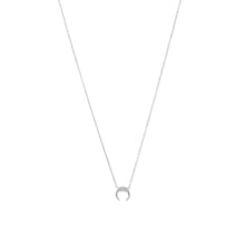 Load image into Gallery viewer, Silver Mini Crescent Necklace
