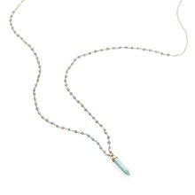 Load image into Gallery viewer, 40 &quot; Apatite and Amazonite Necklace
