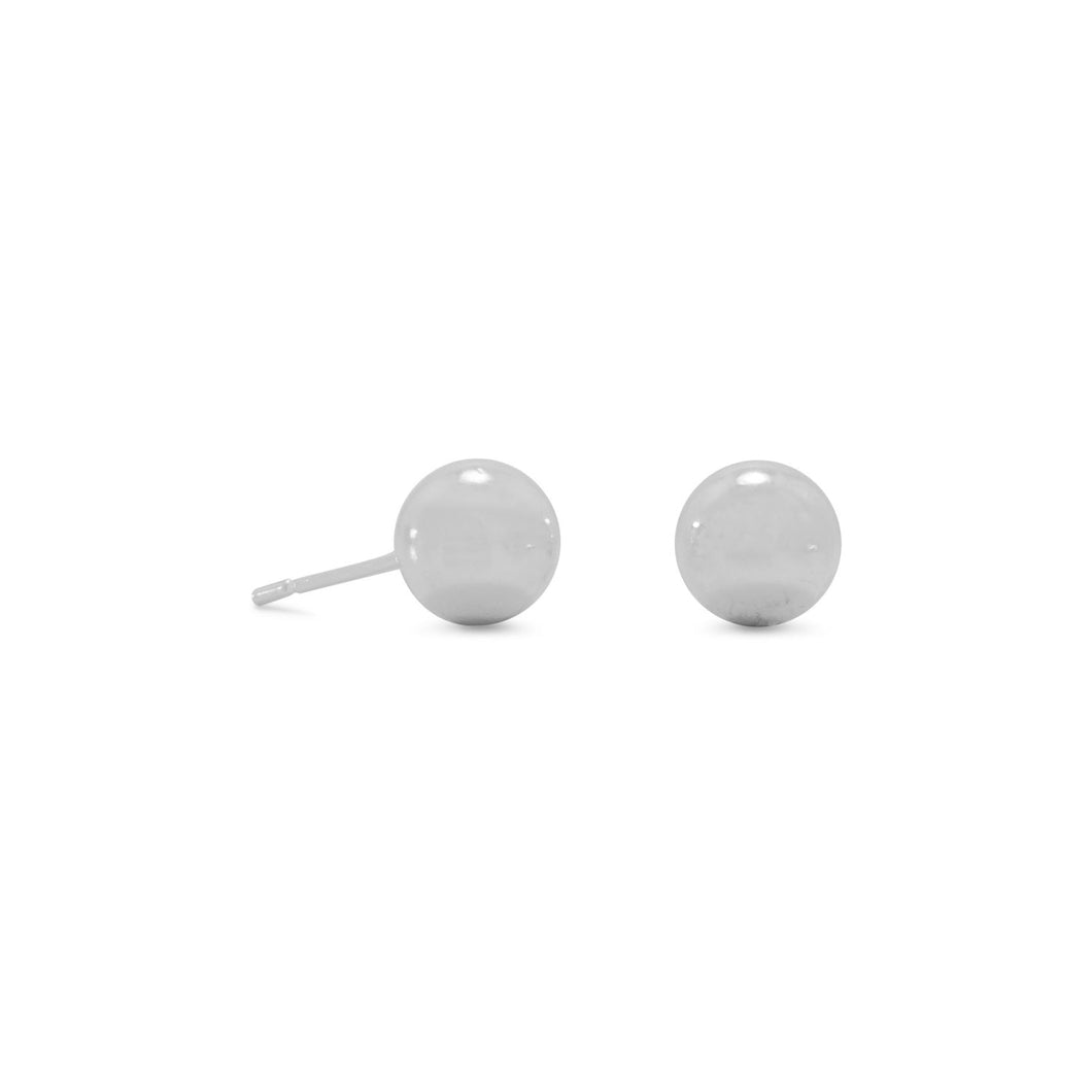 7mm  Ball Stud Earrings