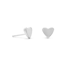 Load image into Gallery viewer, Polished Heart Stud Earrings
