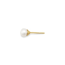 Load image into Gallery viewer, 14 Karat Gold Plated Cultured Freshwater Pearl Stud Earrings
