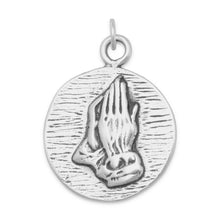 Load image into Gallery viewer, Reversible Charm with Praying Hands and Prayer
