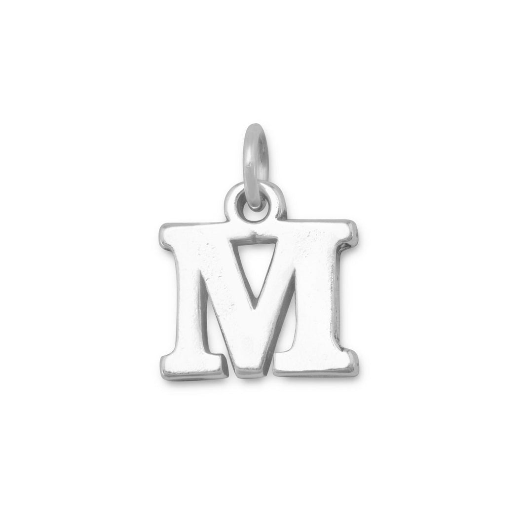 Greek Alphabet Letter Charm - Mu