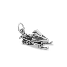 Load image into Gallery viewer, Oxidized Snowmobile Charm
