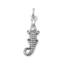 Load image into Gallery viewer, Oxidized Alligator Charm
