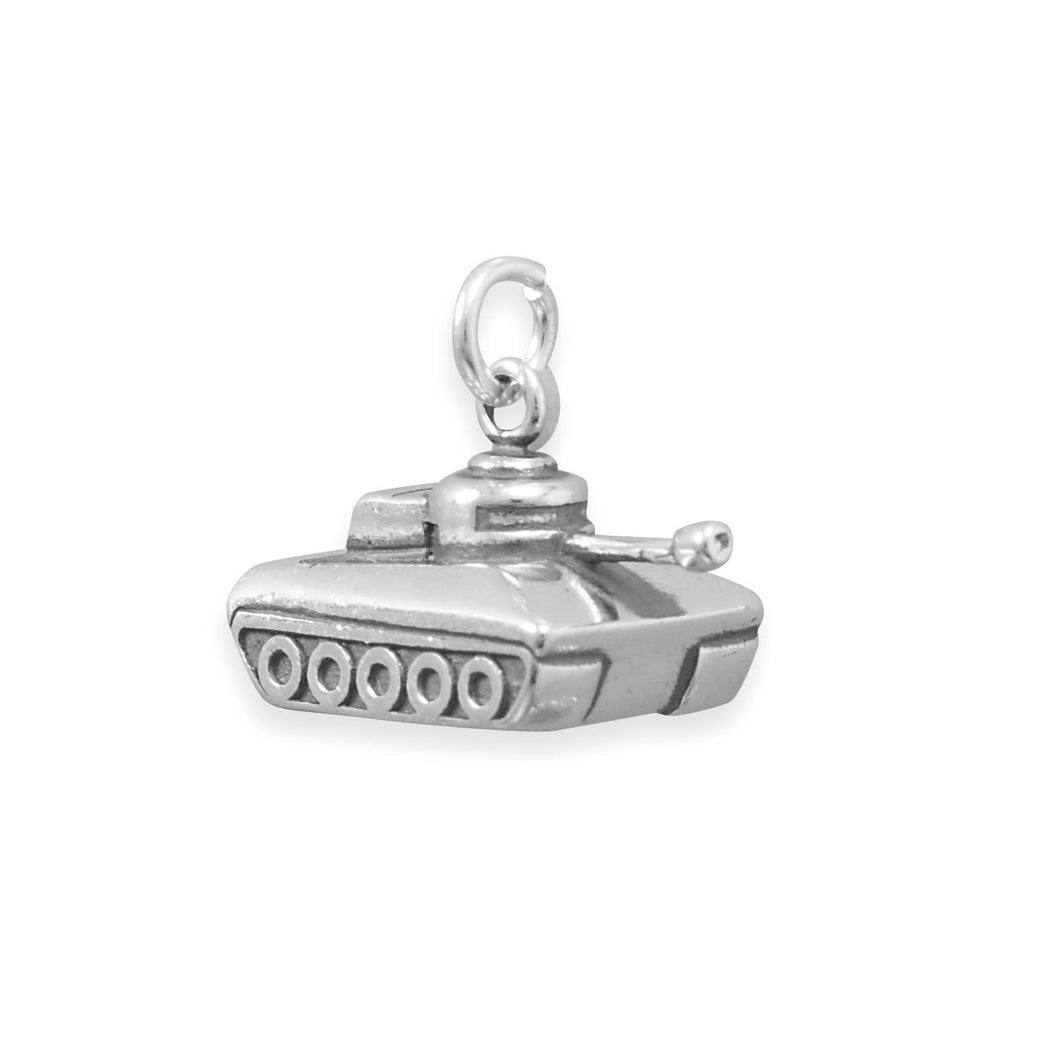 Oxidized Military Tank Charm