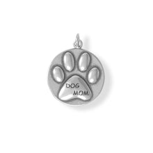 Load image into Gallery viewer, Oxidized &quot;Dog Mom&quot; Charm
