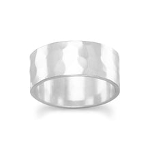 Load image into Gallery viewer, 8mm Hammered Band Ring
