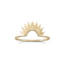 Load image into Gallery viewer, &quot;Shine On!&quot; 14 Karat Gold Plated Sunburst Ring
