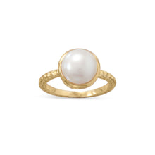 Load image into Gallery viewer, 14 Karat Gold Plated Cultured Freshwater Pearl Ring
