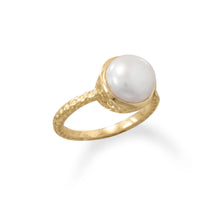 Load image into Gallery viewer, 14 Karat Gold Plated Cultured Freshwater Pearl Ring
