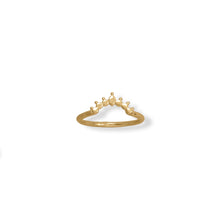 Load image into Gallery viewer, 14 Karat Gold Plated Dot Crown Ring
