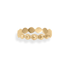 Load image into Gallery viewer, 14 Karat Gold Plated Dotted Band Ring
