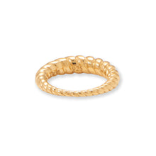 Load image into Gallery viewer, 14 Karat Gold Plated Twisted Cable Ring
