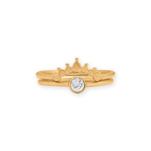 Load image into Gallery viewer, 14 Karat Gold Plated 4mm CZ Ring
