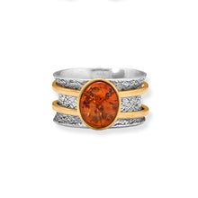 Load image into Gallery viewer, Two Tone Baltic Amber Ring
