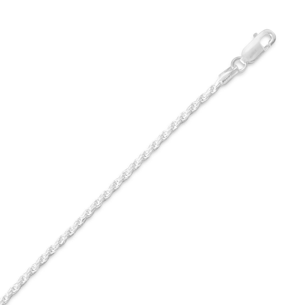 Diamond Cut Rope Chain (1.7mm)