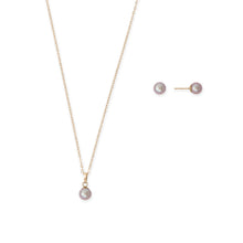 Load image into Gallery viewer, 14/20 Gold Filled Natural Color Cultured Freshwater Pearl Set
