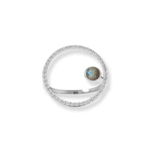 Load image into Gallery viewer, Floating Labradorite Circle Ring
