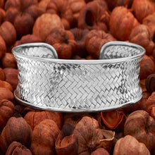 Load image into Gallery viewer, Sterling Silver Woven Cuff Bracelet

