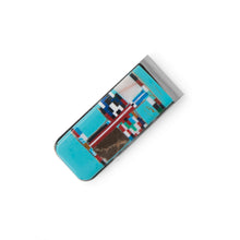 Load image into Gallery viewer, Stainless Steel Multi-Color Imitation Stone Money Clip
